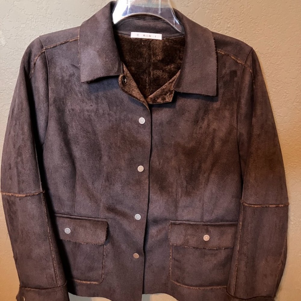 CABI Eggplant Colored Large Lined Jacket